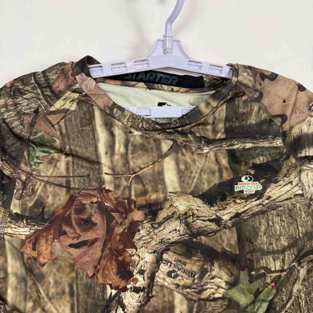 Starter Mossy Oak Camo Long Sleeve Fitted Top 3XL Big Men RM04202MB NWT